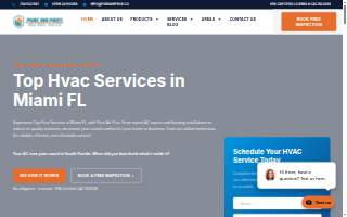 Pure Air Pros | HVAC Service Miami website