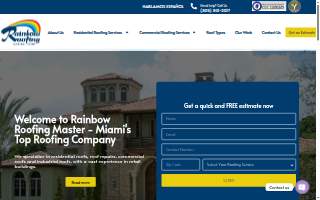 Rainbow Roofing Master website