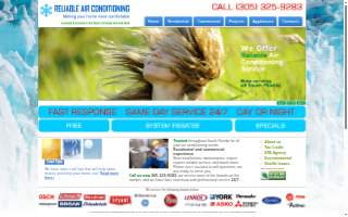 Reliable Air Conditioning Refrigeration website