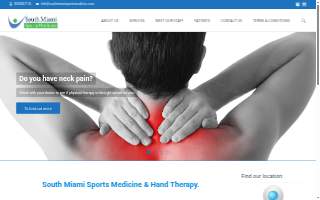 South Miami Sports Medicine website