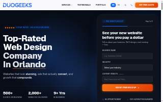 Duogeeks Web Design Miami website