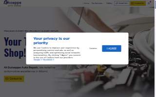 Giuseppe Auto Repair of Miami Springs website