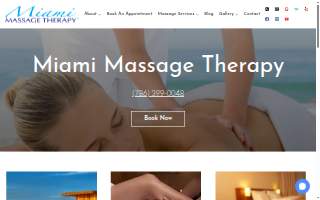 Miami Massage Therapy website