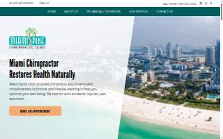 Miami Spine Clinic website