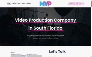 Miami Video Productions website