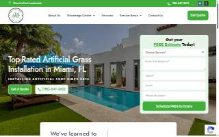 On-Time Turf of Miami Springs website