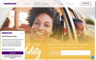 PrideStaff website