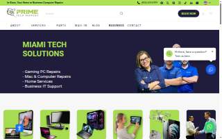 Prime Tech Support of Miami Springs website