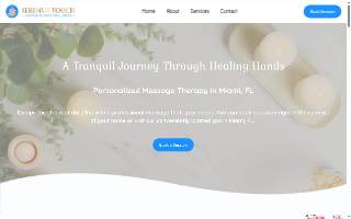 Serenus touch massage & wellness website