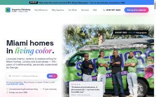 Superior Painting Services Miami of Miami Springs website