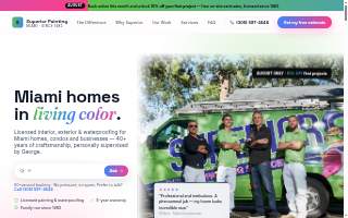Superior Painting Services Miami website