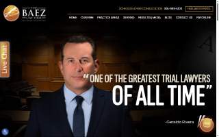 The Baez Law Firm - Miami Criminal Defense Lawyer website