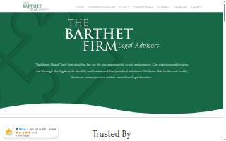 The Barthet Construction Law Firm website