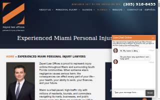 Zayed Law Offices Miami website