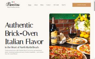 Benitos Italian Restaurant & Pizzeria website