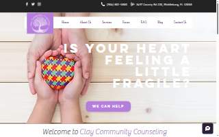 Clay Community Counseling website