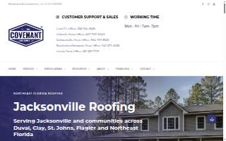 Covenant Roofing & Construction, Inc. of Middleburg website