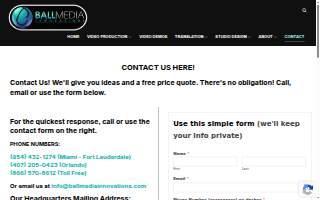 Ball Media Innovations, Inc of Miramar website