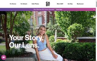Cady Photography Studio website