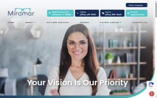 Miramar Eye Center website