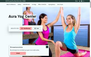 Aura Yog Center website