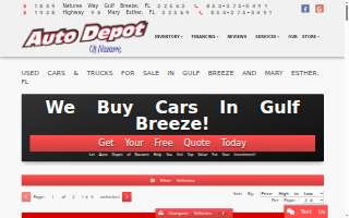 Auto Depot of Navarre website