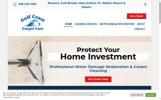 Gulf Coast Carpet Care website