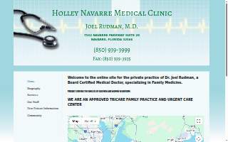 Holley Navarre Medical Clinic website