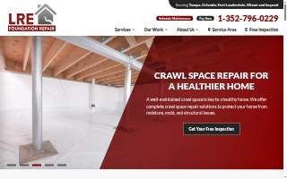 LRE Foundation Repair website