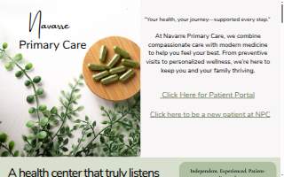 Navarre Primary Care Clinic website