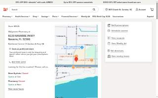 Walgreens Pharmacy website