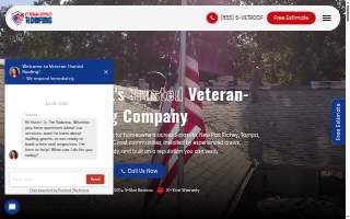 Veteran Owned Roofing website