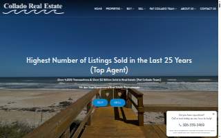 Collado Real Estate website