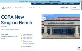CORA Physical Therapy New Smyrna Beach website