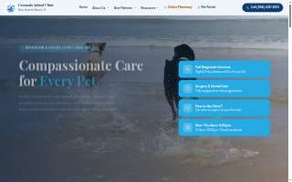 Coronado Animal Clinic website