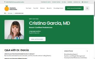 Cristina Garcia, M.D. website