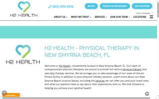 H2 Health- New Smyrna Beach website