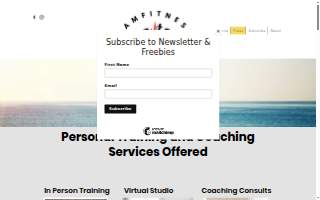 JAM Fitness Training website