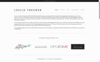 Leslie Tresher Photography website