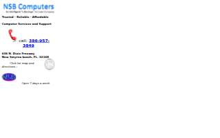 NSB Computers of New Smyrna Beach website