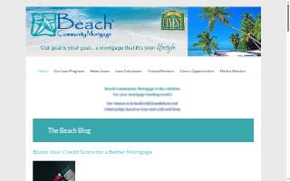 Beach Community Mortgage website