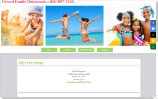 Henard Family Chiropractic website