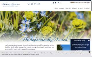 Heritage Gardens Funeral Home, Cemetery, & Crematory website