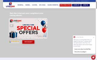LiveOak Fiber website