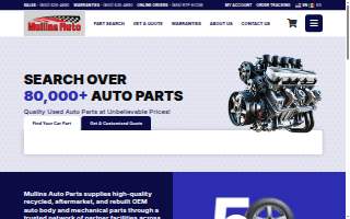 Mullins Auto Body website