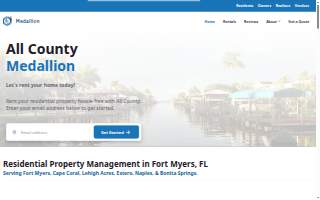 All County Medallion Property Management of North Fort Myers website
