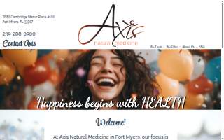 Axis Natural Medicine website