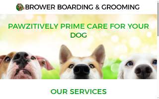 Brower Boarding & Grooming website
