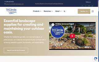 TriCircle Landscape Supply website