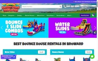 Bounce House Broward website